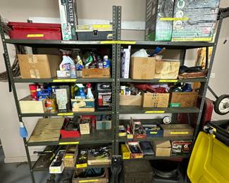 tools, garage items, jacks, more not shown