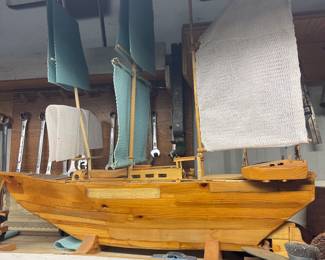WOODEN SAILBOAT