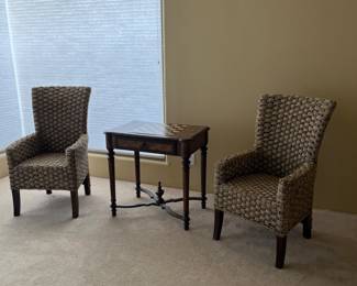 Beautiful pair of chairs.