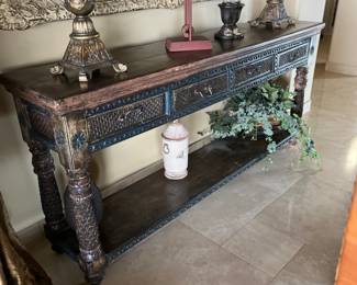 Another piece that retails well over $3000 but not with us.  It is in like new condition.  Old world charm at its best.