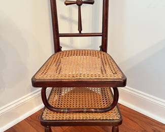 Antique prayer chair - cane
