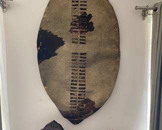Zulu cowhide shield.
