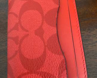 Coach card wallet.