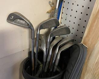 Ping golf clubs.