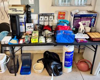 Packed with guy stuff to help ease the pain of the owl collection inside the house.