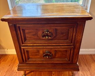 One of two matching nightstands.  I only took a picture of this one because the other one looks just like it.  