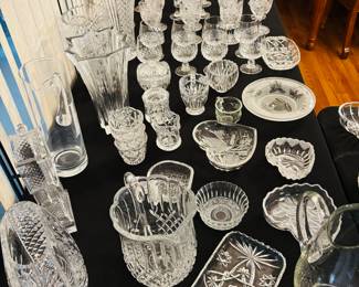 You knew the table of crystal was coming.  Never one to disappoint.  Enjoy.