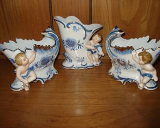 MCM UCAGCO JAPAN 3 PIECE CHERUB SET ... RARE
