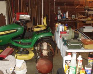 JOHN DEERE LAWN TRACTOR - $2,500.00 - NOTE: 
TRACTOR WILL NOT BE HALF PRICE ON SUNDAY