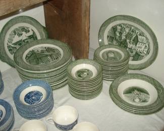 "THE OLD CURIOSITY SHOP"  DINNER PLATES, SALAD & SIDE BOWLS, PLATTERS
