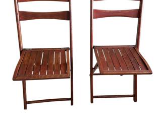 Vintage folding chairs