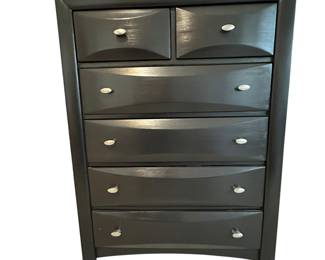 Modern black chest of drawers