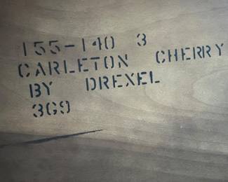 Drexel cherry oval coffee table
