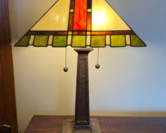 Dale Tiffany Mission Style Lamp, $100