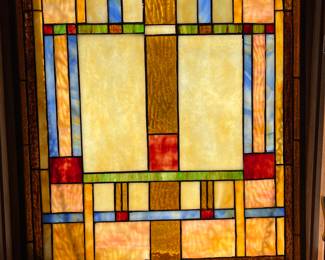 Mission Style stained Glass Piece, $100