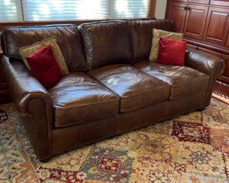Restoration Hardware Lancaster? Leather Sofa, $2,950