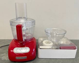 Lot 142 KitchenAid Food Processor w attachments