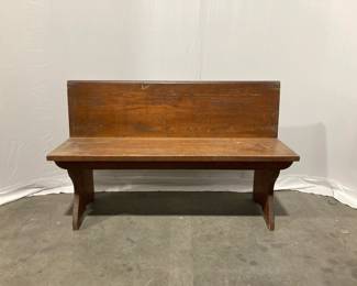 Lot 91 Vintage Wooden Bench