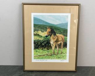 Lot 44 Signed Numbered Print The Exmoor Pony Foal Horse Art