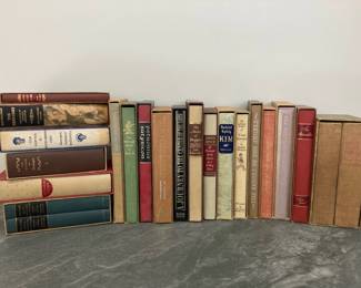 Lot 297 Vintage Hardcover Books Heritage Press w Slipcases
