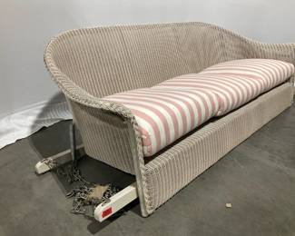 Lot 94 3 Seater Wicker Porch Swing Patio Garden Furniture