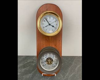 Lot 52 Weems Plath Weather Station Clock Barometer