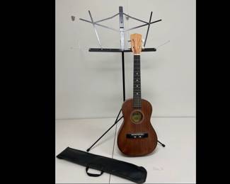 Lot 199 Vintage Lauren Ukulele Belmonte Collapsible Music Stand wCase Musical Instrument