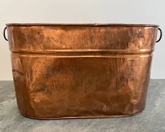 Lot 155 Large Copper Tub Planter