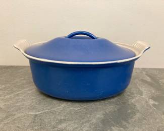 Lot 292 Vintage Le Creuset Terrine Oval 26 Azure Blue