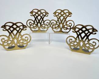 Lot 147 Vintage Thomas Jefferson Cypher Brass Bookends