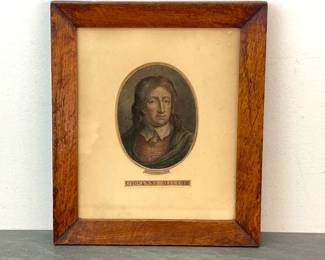Lot 337 Vintage Framed Giovanni John Milton Handcoloured Engraving Wall Art