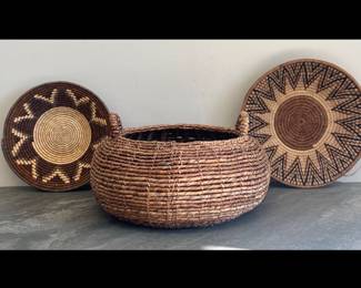 Lot 116 African Woven Basket Plates