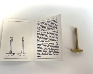 Lot 159 Bronze Thors Hammer Pendant