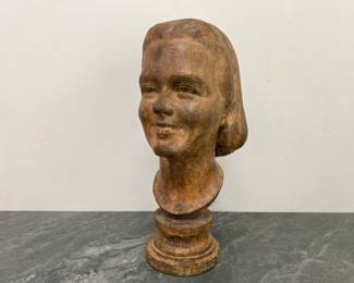 Lot 207 Bronze Bust of Anne Preston Worth Art Sculpture