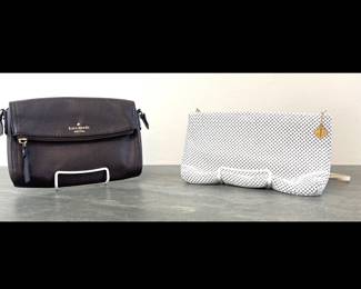 Lot 180 Kate Spade Leather Clutch Purse Vintage Whiting Davis Bag