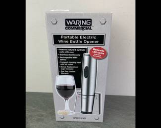 Lot 238 Waring Portable Electric Wine Bottle Opener New in box