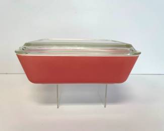 Lot 146 Vintage Pink Pyrex Dish w Lid 112 Qrt