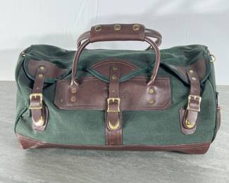 Lot 268 Orvis Battenkill Canvas Leather Duffle Bag