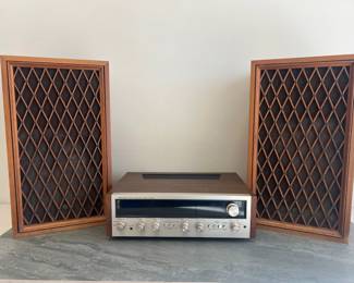 Lot 7 Pioneer Model SX626 Stereo Amplifier Receiver CS66 Speakers