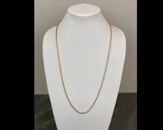 Lot 46 14K Gold Chain ITALY Necklace 24.3g Jewelry