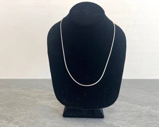 Lot 8 18K White Gold Chain Necklace Jewelry