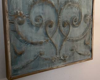 Turquoise Metal Wall Art