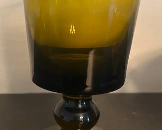 ~6 Vintage brown tumblers