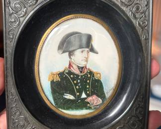 Signed Miniature portrait of Napoleon