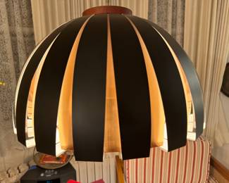 Black and copper Fiesta pendant, light by Svend Aage Holm Sorensen Denmark $800