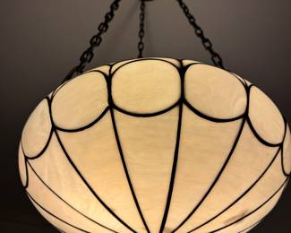  English leaded glass pendant $1800