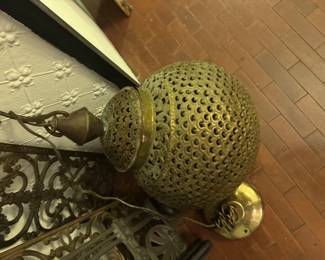 Mid century Moroccan, hanging breast lamp