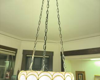 Leaded Glass Pendant Light