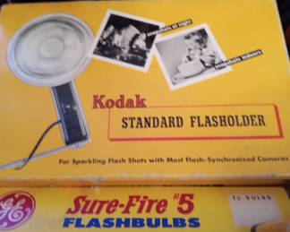 Kodak Standard Flashholder/ Sure-Fire "5 Flashbulbs $10 each