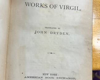 1880 works of Virgil translated by John Dryden